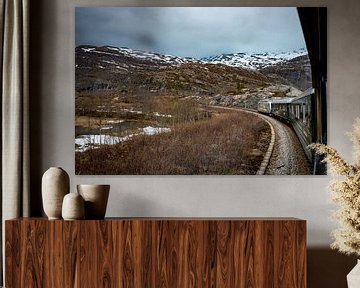 mountainous train ride by Bart Berendsen