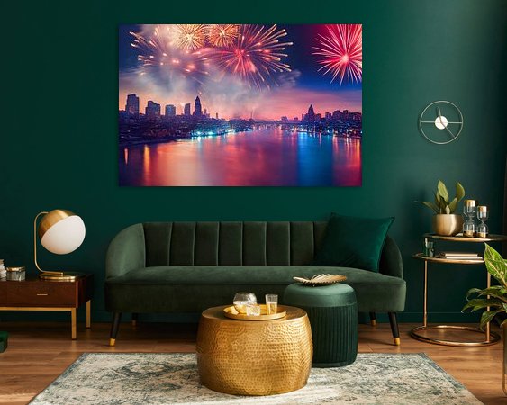 Example of the artwork in a room