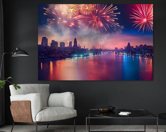 Example of the artwork in a room