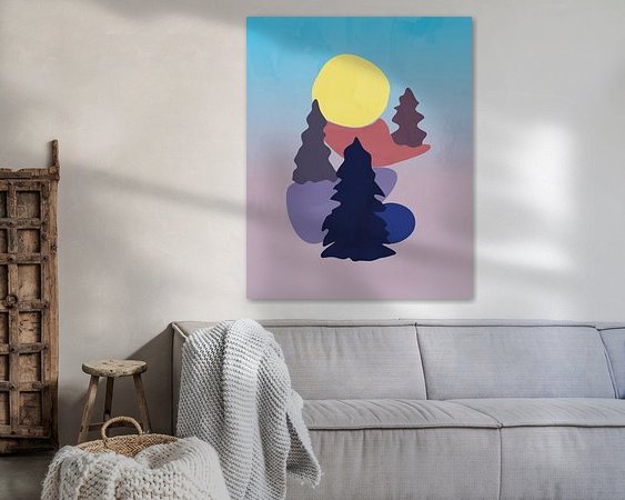 Example of the artwork in a room