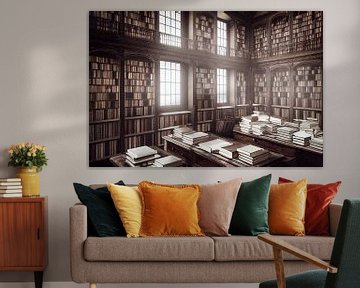 Books in an old library by Animaflora PicsStock