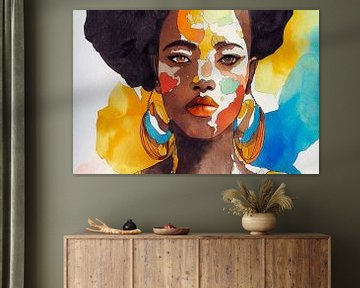 Portret van een Afrikaanse vrouw 01