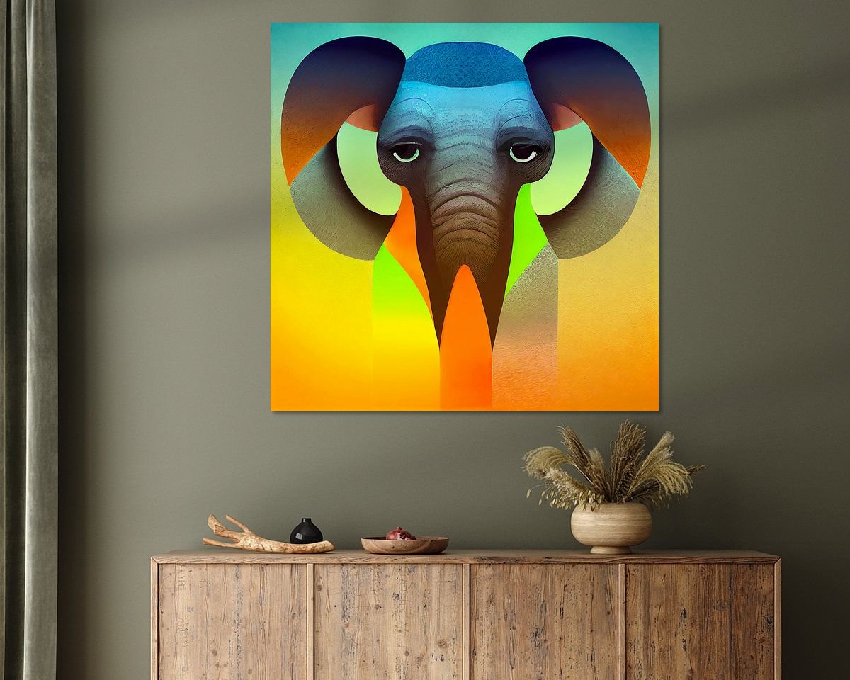 Example of the artwork in a room