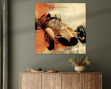 Racewagen abstract van Bert Nijholt