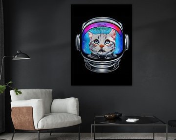 Cat astronaut by Felix Neubauer