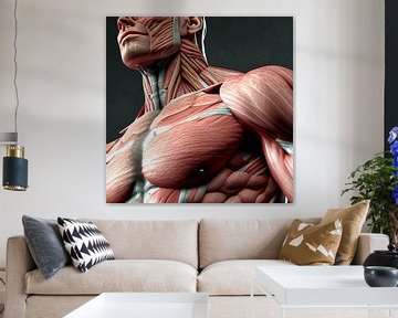 Muscle anatomy of a human illustration by Animaflora PicsStock