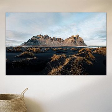 Vestrahorn black beach in Iceland