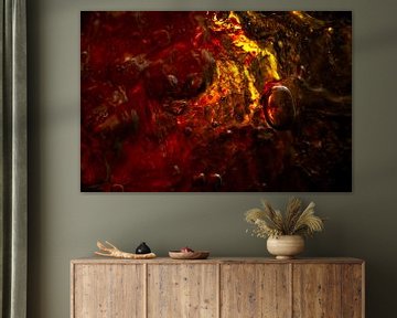 Abstract Rood Oranje Vuur | Sterrenstof van Nanda Bussers