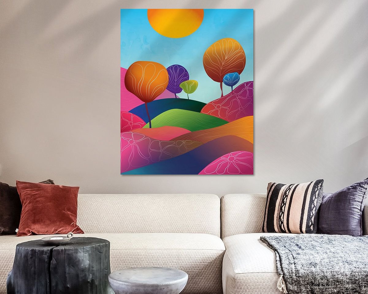 Example of the artwork in a room