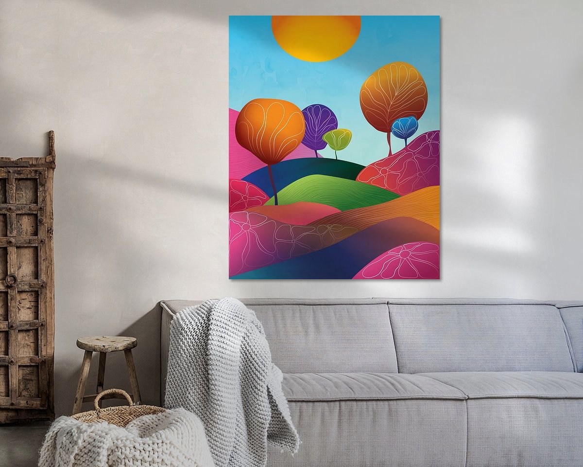 Example of the artwork in a room