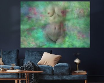 Nude torso in flowers by Vincent van Thom