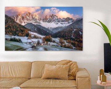 Val Di Funes, Dolomieten van Photo Wall Decoration