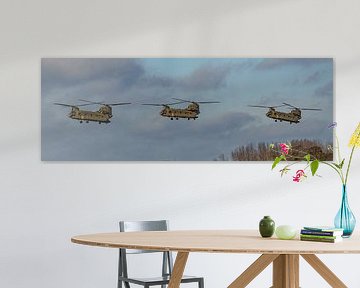 Boeing CH-47F Chinooks van de Koninklijke Luchtmacht. van Jaap van den Berg