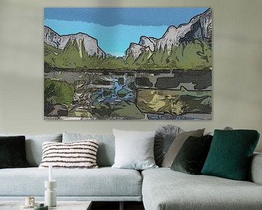Example of the artwork in a room