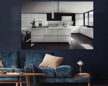 Interieurontwerp van een moderne keuken Illustratie van Animaflora PicsStock