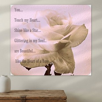 Soft Pink Rose & Poem