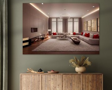 Moderne Woonkamer Interieur Illustratie van Animaflora PicsStock