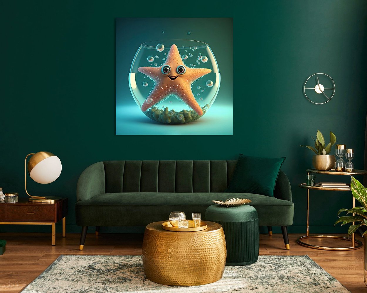 Example of the artwork in a room