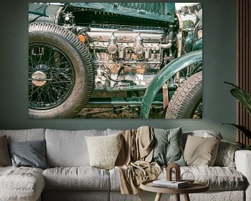 Bentley motor details op een vintage Bentley auto van Sjoerd van der Wal