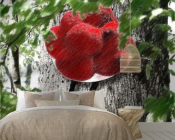 Bollen hat on tree ART 2.0 by Ingo Laue