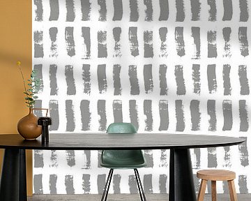 Graue Pinselstriche von Mad Dog Art