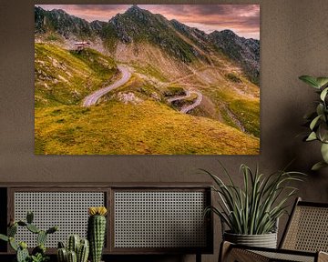 Transfagarasan road crossing the Carpathian mountains by Konstantinos Lagos