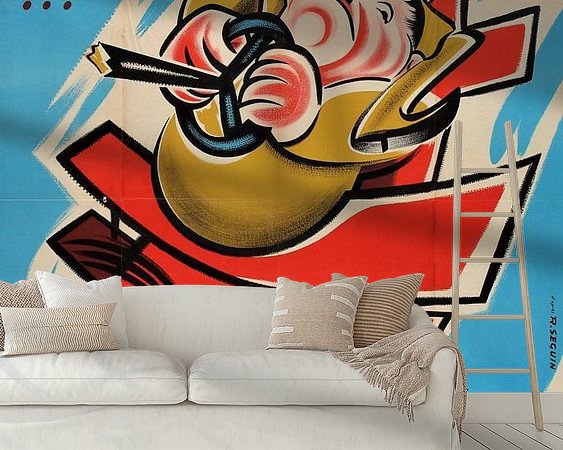 Example of the artwork in a room