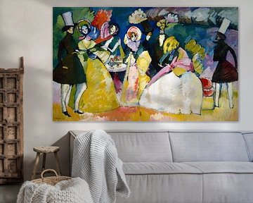 Groep in Crinolines, Wassily Kandinsky