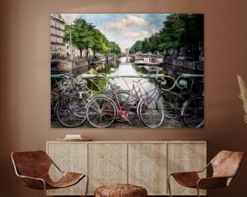 Amsterdam met fiets van FRESH Fine Art