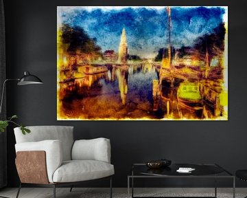 Blick auf Amsterdam von FRESH Fine Art