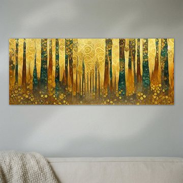 The Amsterdam forest in the style of Gustav Klimt by Whale & Sons