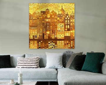 An Amsterdam Dream in the Style of Gustav Klimt by Whale & Sons