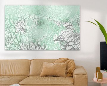 Scandinavisch Bos Abstract van Mad Dog Art