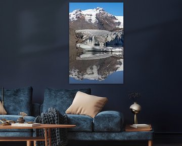 Spiegelbild des Svínafellsjökull
