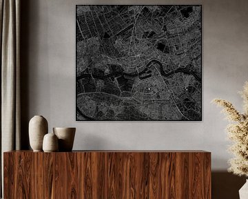 Karte des Großraums Rotterdam von Arjen Roos