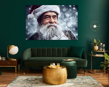 Portret van een man in kerstman kostuum Illustratie van Animaflora PicsStock
