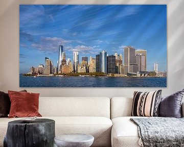 Manhattan skyline from Staten Island ferry by Dirk Verwoerd