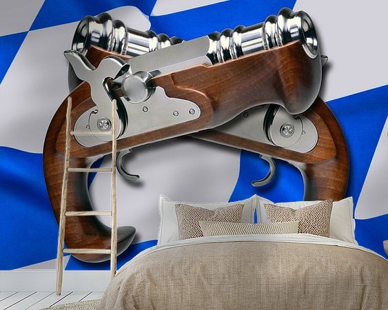 Example of the artwork in a room