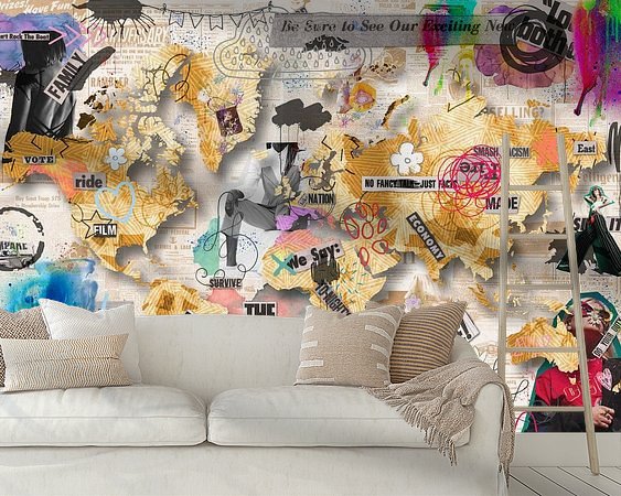 Example of the artwork in a room