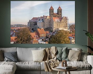 Quedlinburg - Schlossberg mit Schloss und Stiftskirche St.Servatii von t.ART