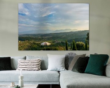Heuvel landschap van Toscane van Mark Scholten