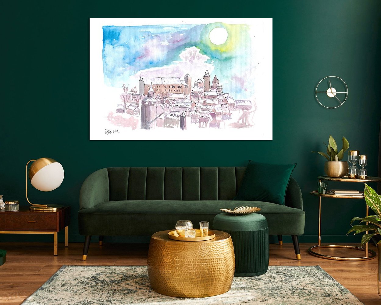 Example of the artwork in a room