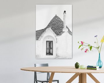 Traditionelles Haus in Alberobello in Italien