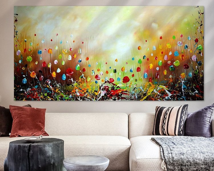 Example of the artwork in a room