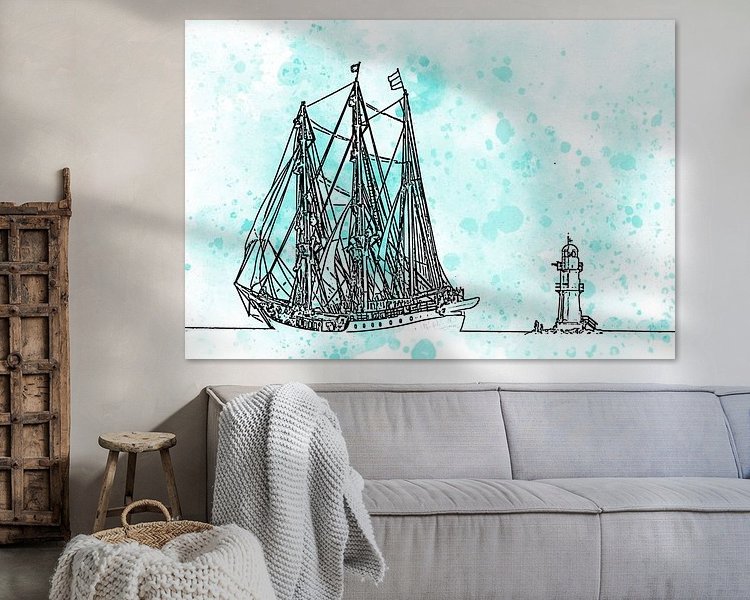 Example of the artwork in a room