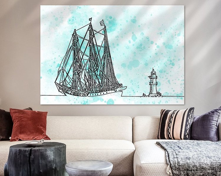 Example of the artwork in a room