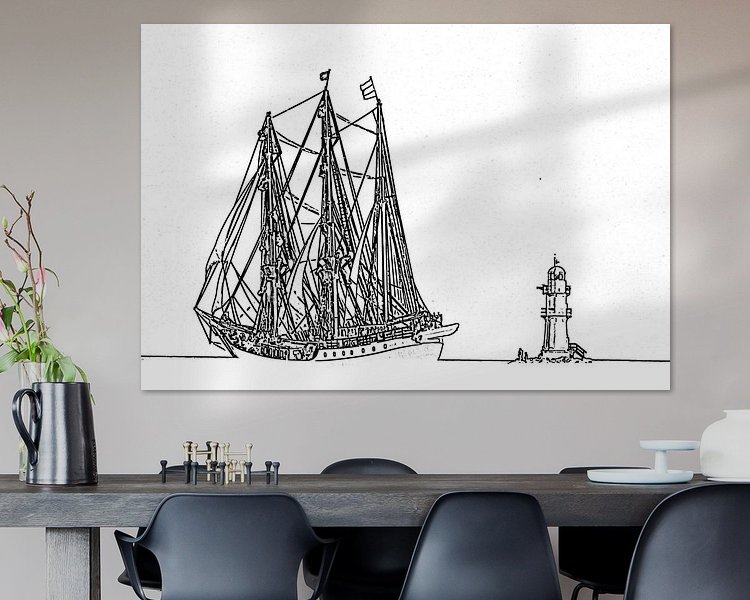 Example of the artwork in a room