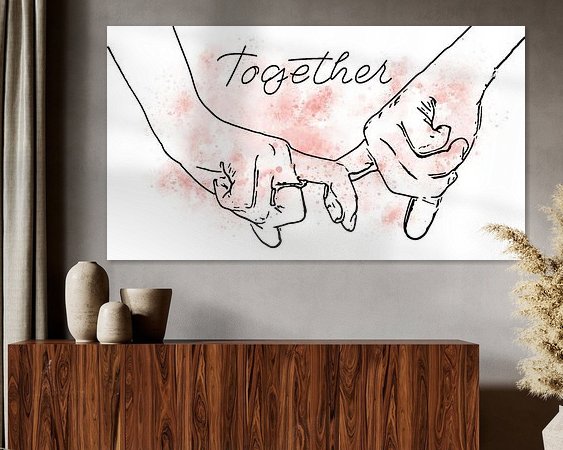 Example of the artwork in a room