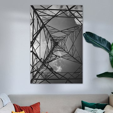 Geometric skeleton of a transmission tower in Greece