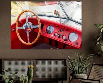 Jaguar XK 120 klassieke roadster auto dashboard van Sjoerd van der Wal Fotografie